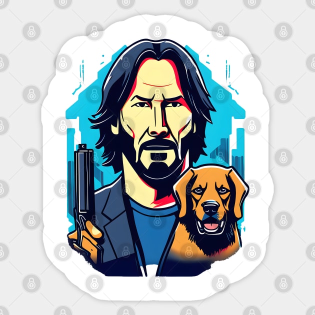 John Wick Sticker by Untitled-Shop⭐⭐⭐⭐⭐